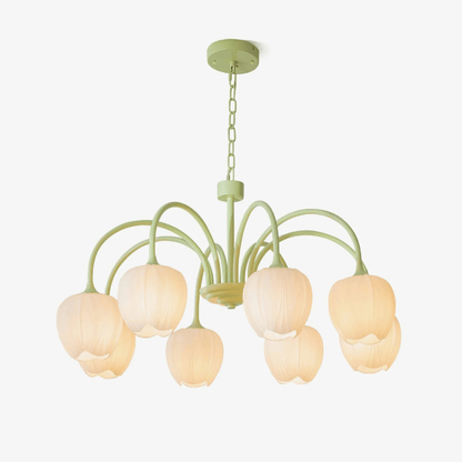 Modern Chandelier | Elegant White Glass Design for Dining Rooms 1