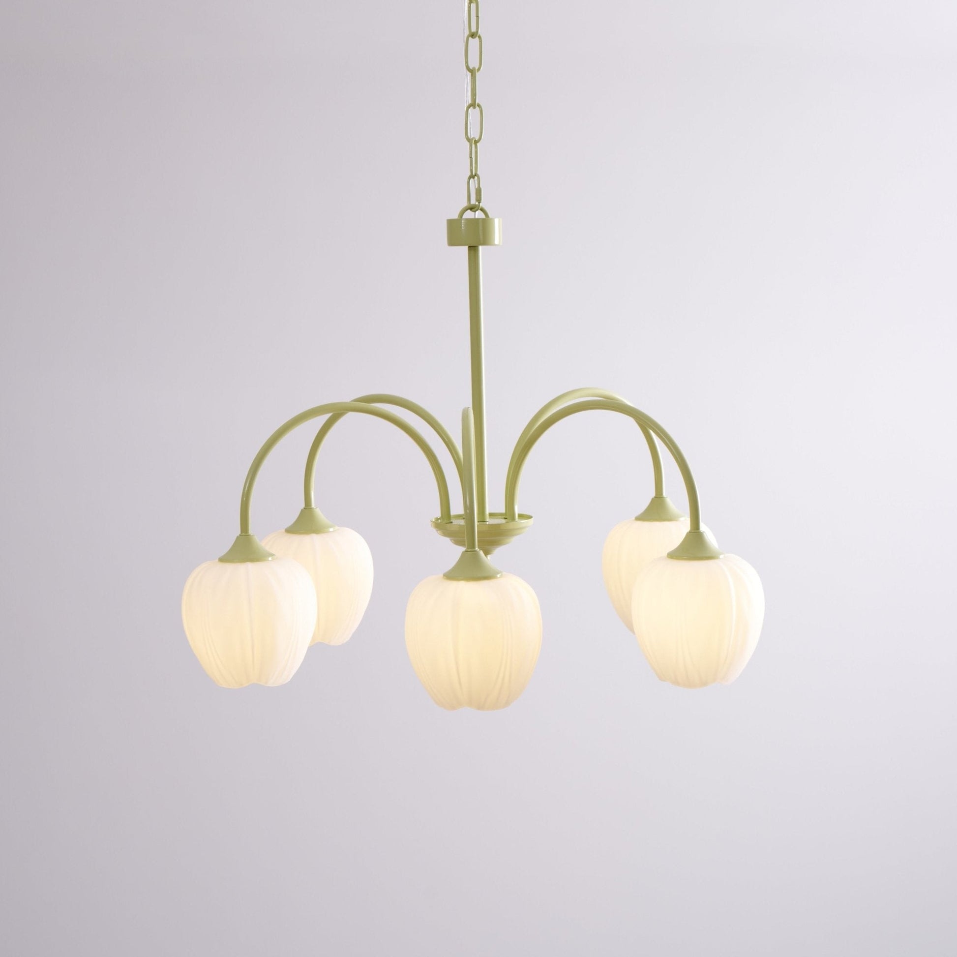 Modern Chandelier | Elegant White Glass Design for Dining Rooms 8