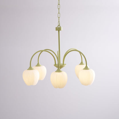 Modern Chandelier | Elegant White Glass Design for Dining Rooms 8