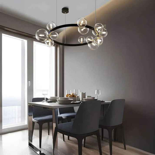 Modern Chandelier | Ring Design with Soft LED Lighting for Dining Room 0