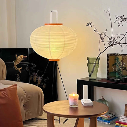Modern Floor Lamp | Handmade Rice Paper Shade for Living Room 1