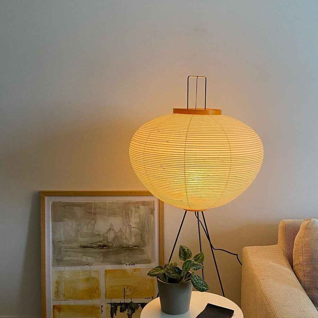 Modern Floor Lamp | Handmade Rice Paper Shade for Living Room 2