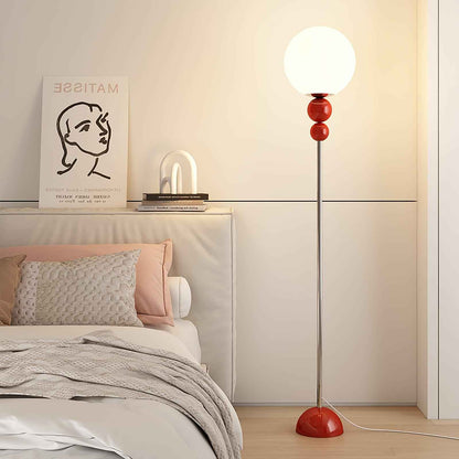 Modern Floor Lamp | Minimalist Design with Opal Glass Shade for Living Room 0