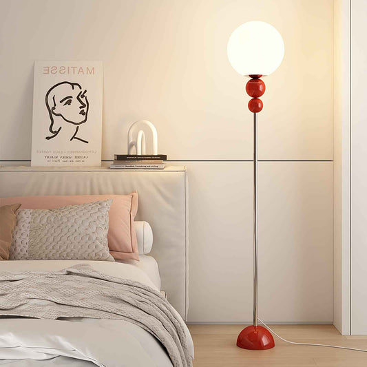 Modern Floor Lamp | Minimalist Design with Opal Glass Shade for Living Room 0