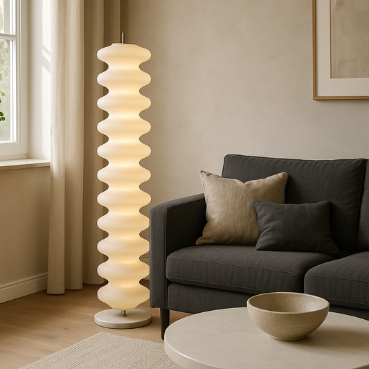 Modern Floor Lamp | Scandinavian Design with Warm LED Lighting for Living Room 0