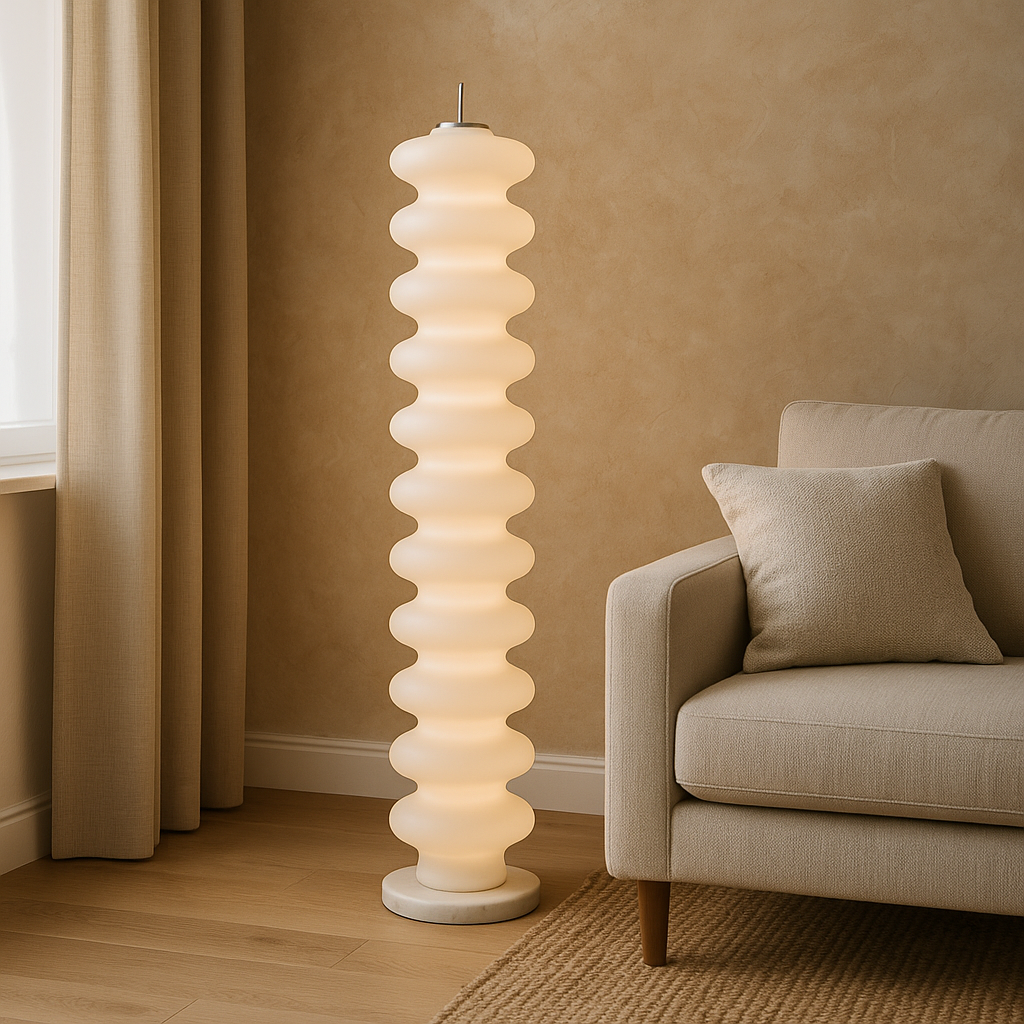Modern Floor Lamp | Scandinavian Design with Warm LED Lighting for Living Room 1