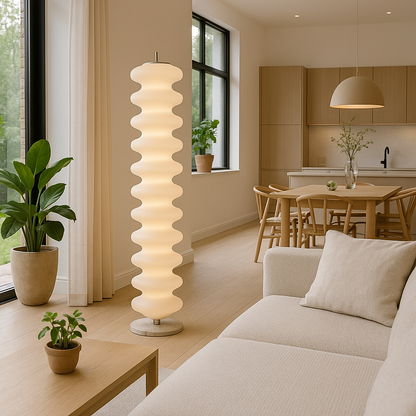 Modern Floor Lamp | Scandinavian Design with Warm LED Lighting for Living Room 2
