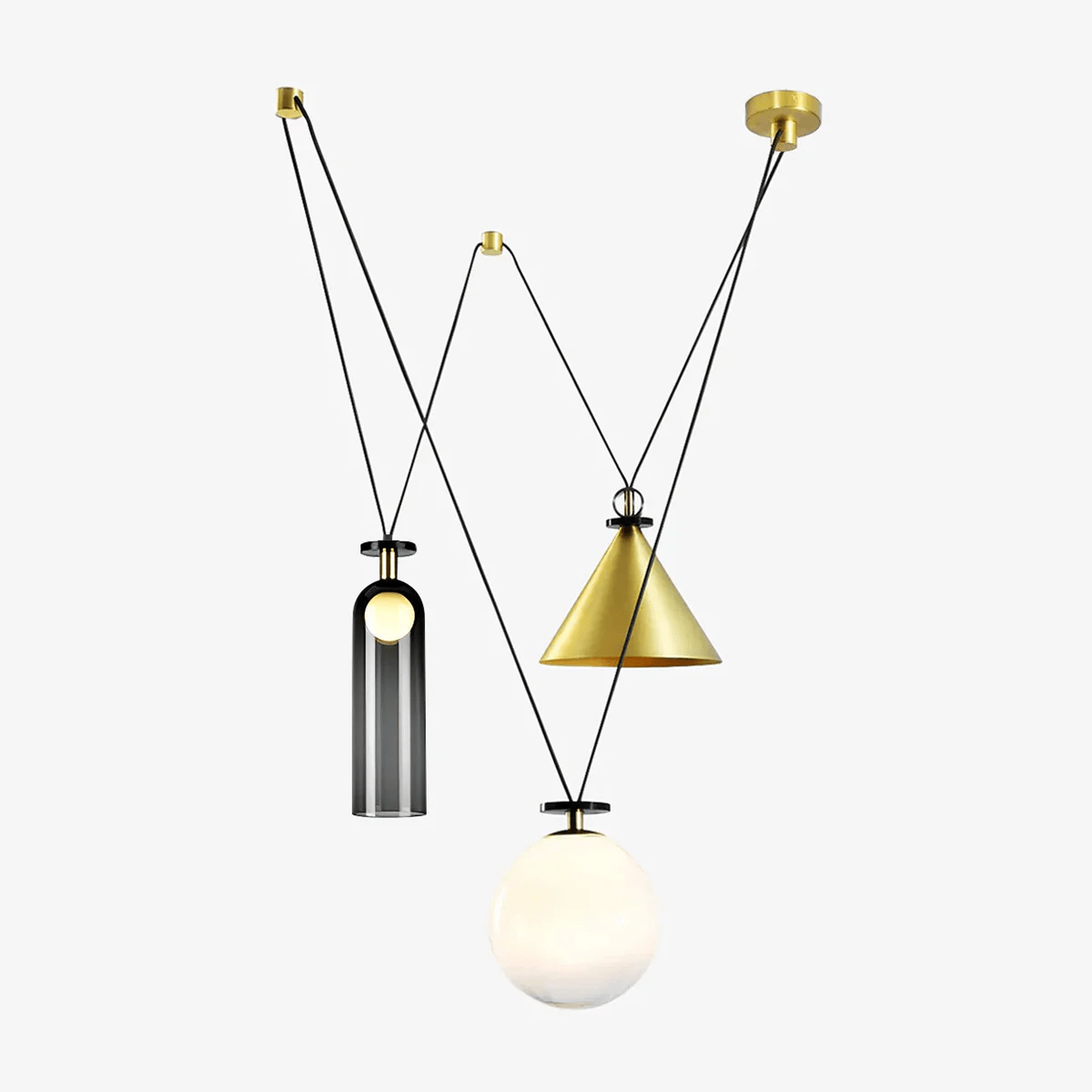 Modern Geometric Chandelier | Versatile Modular Design with Adjustable Height 1