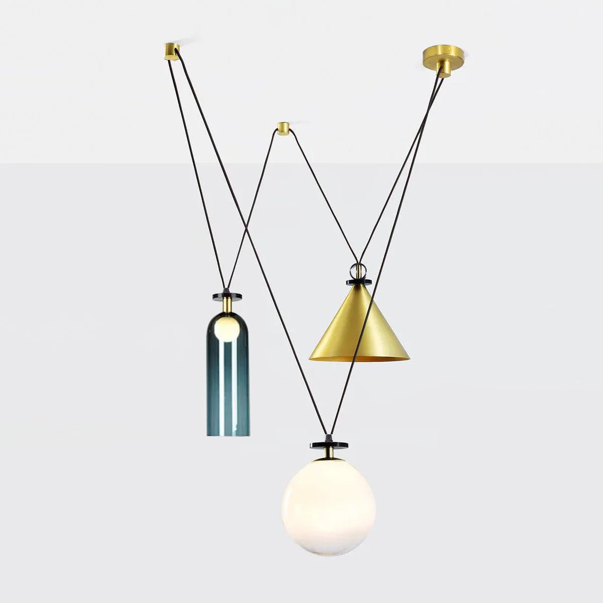 Modern Geometric Chandelier | Versatile Modular Design with Adjustable Height 14