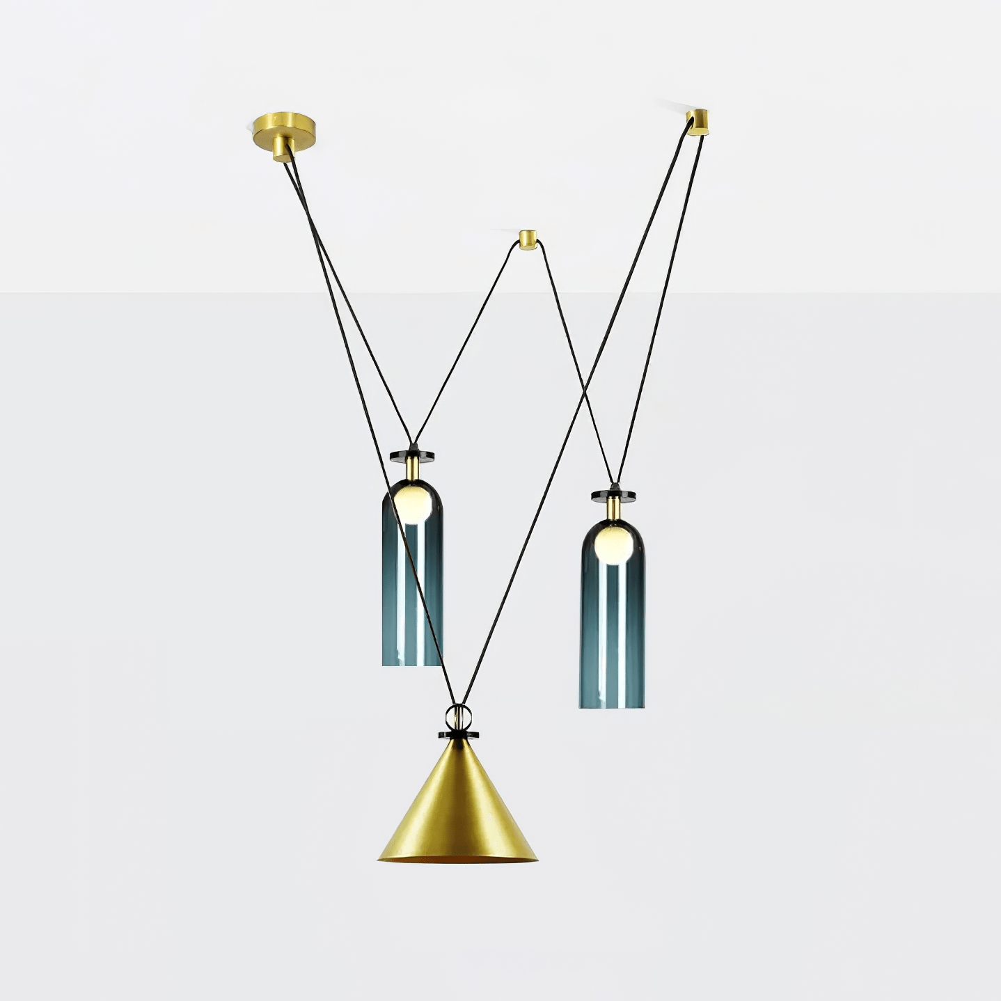Modern Geometric Chandelier | Versatile Modular Design with Adjustable Height 19