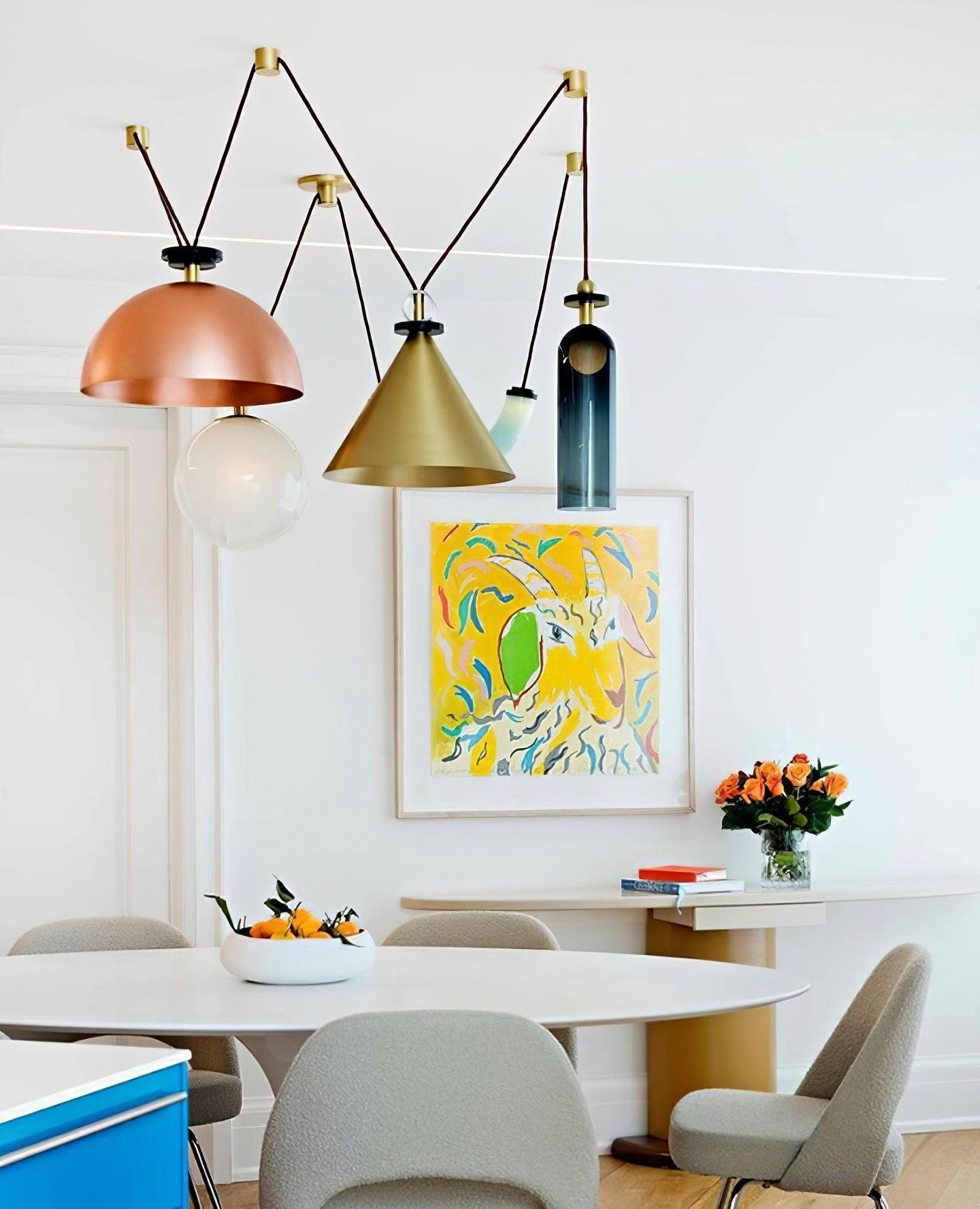 Modern Geometric Chandelier | Versatile Modular Design with Adjustable Height 5