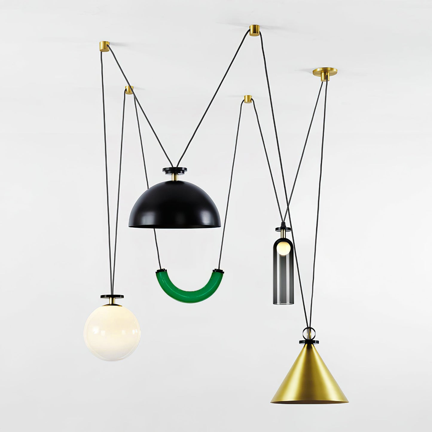 Modern Geometric Chandelier | Versatile Modular Design with Adjustable Height 9