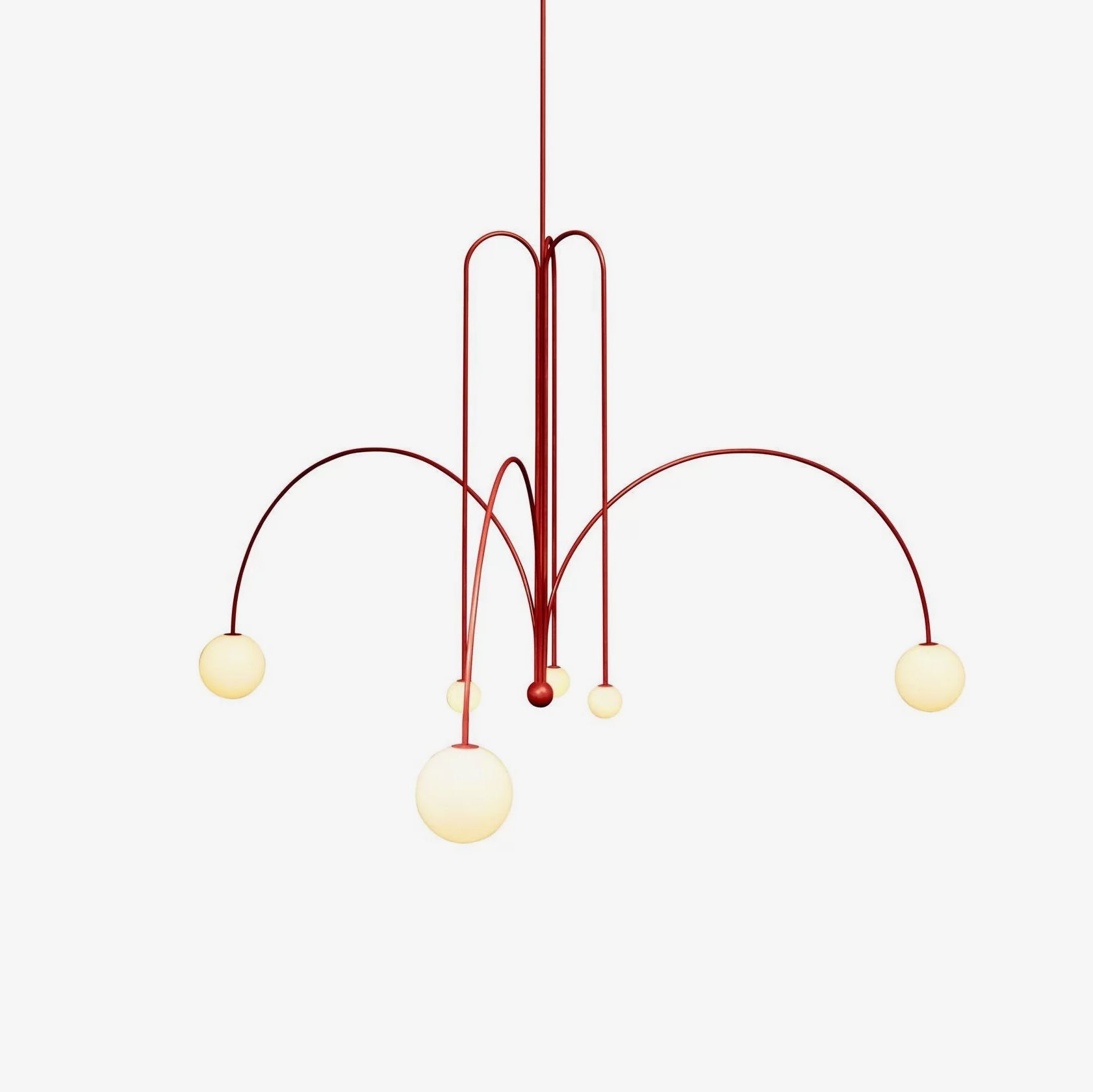 Modern Glass Pendant Light | Elegant Design with 6 LED Heads 1