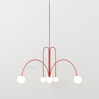 Modern Glass Pendant Light | Elegant Design with 6 LED Heads 9