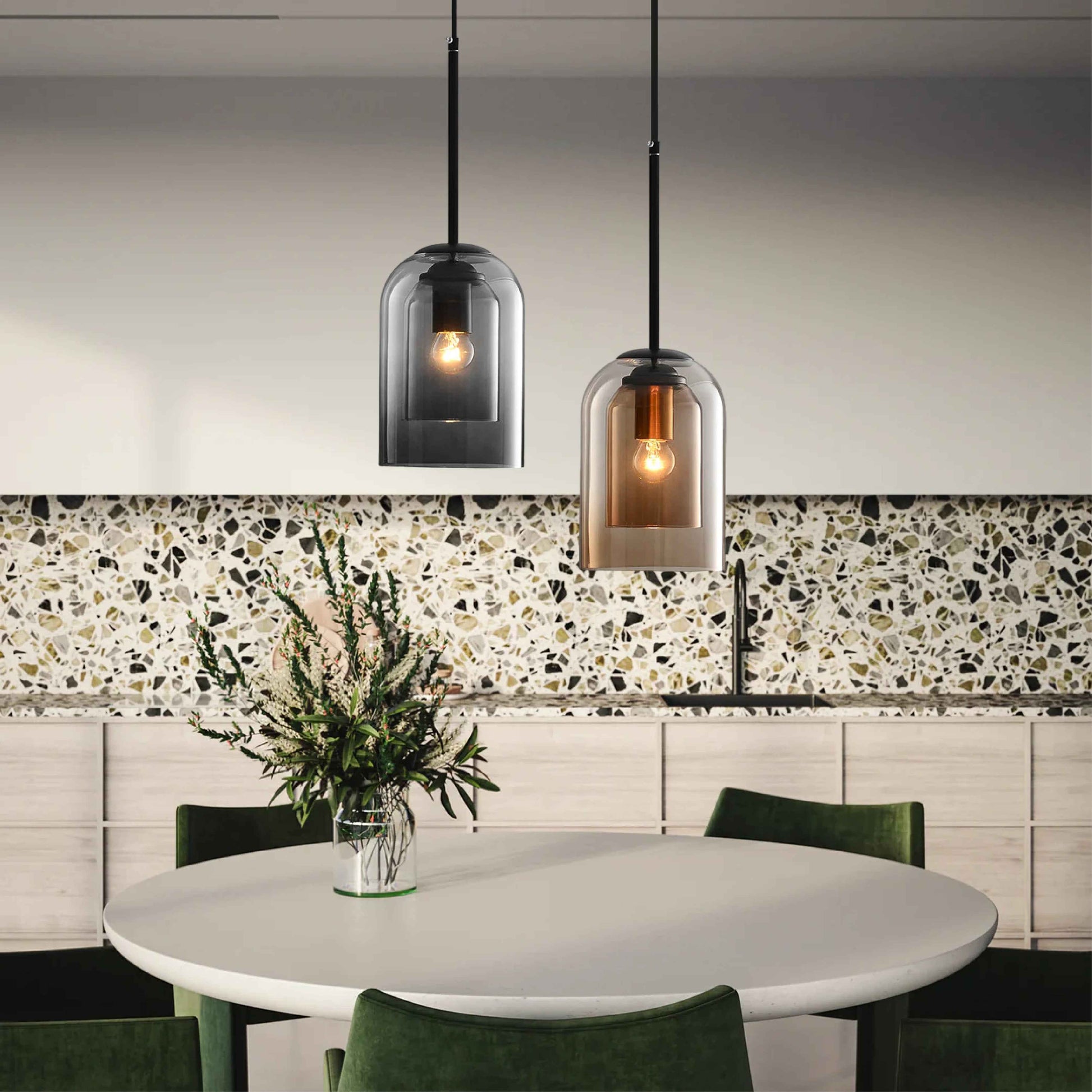 Modern Glass Pendant Light | Scandinavian Minimalist Design 1