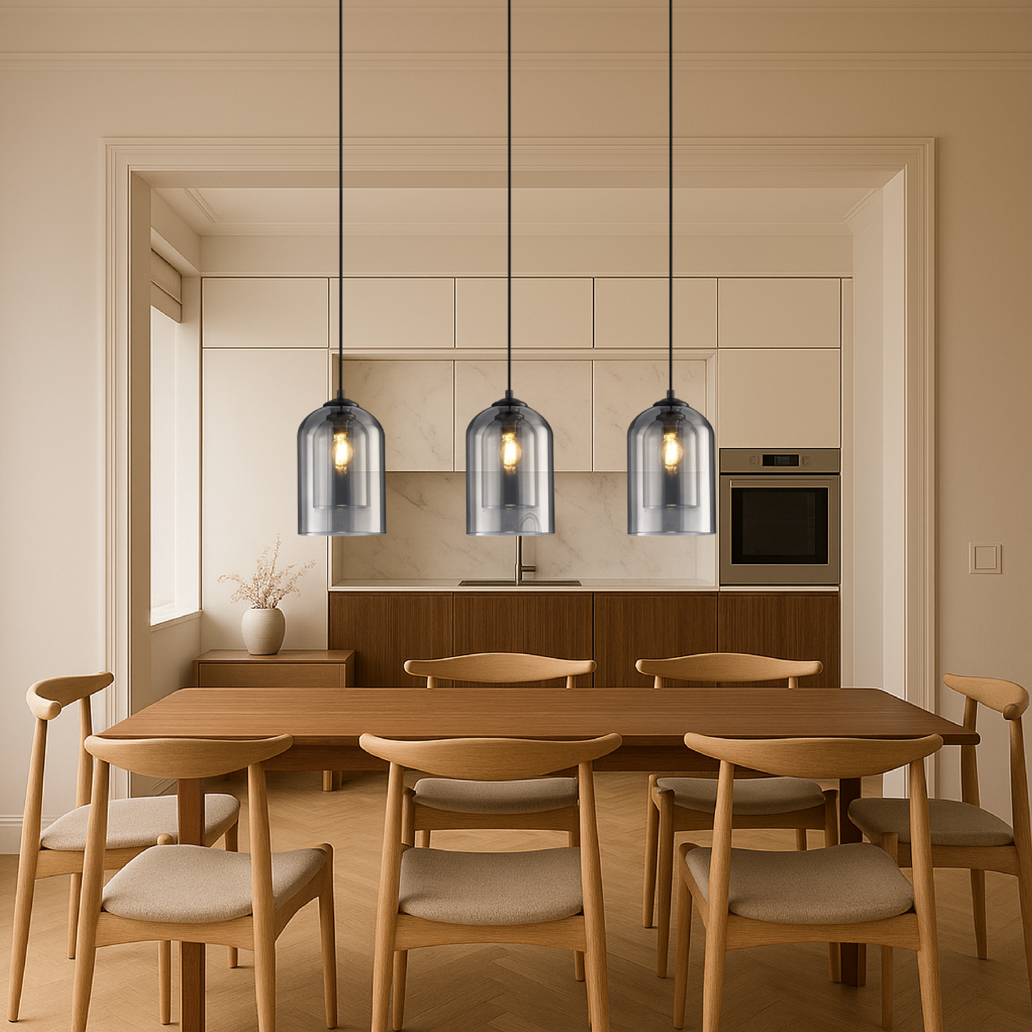 Modern Glass Pendant Light | Scandinavian Minimalist Design 3