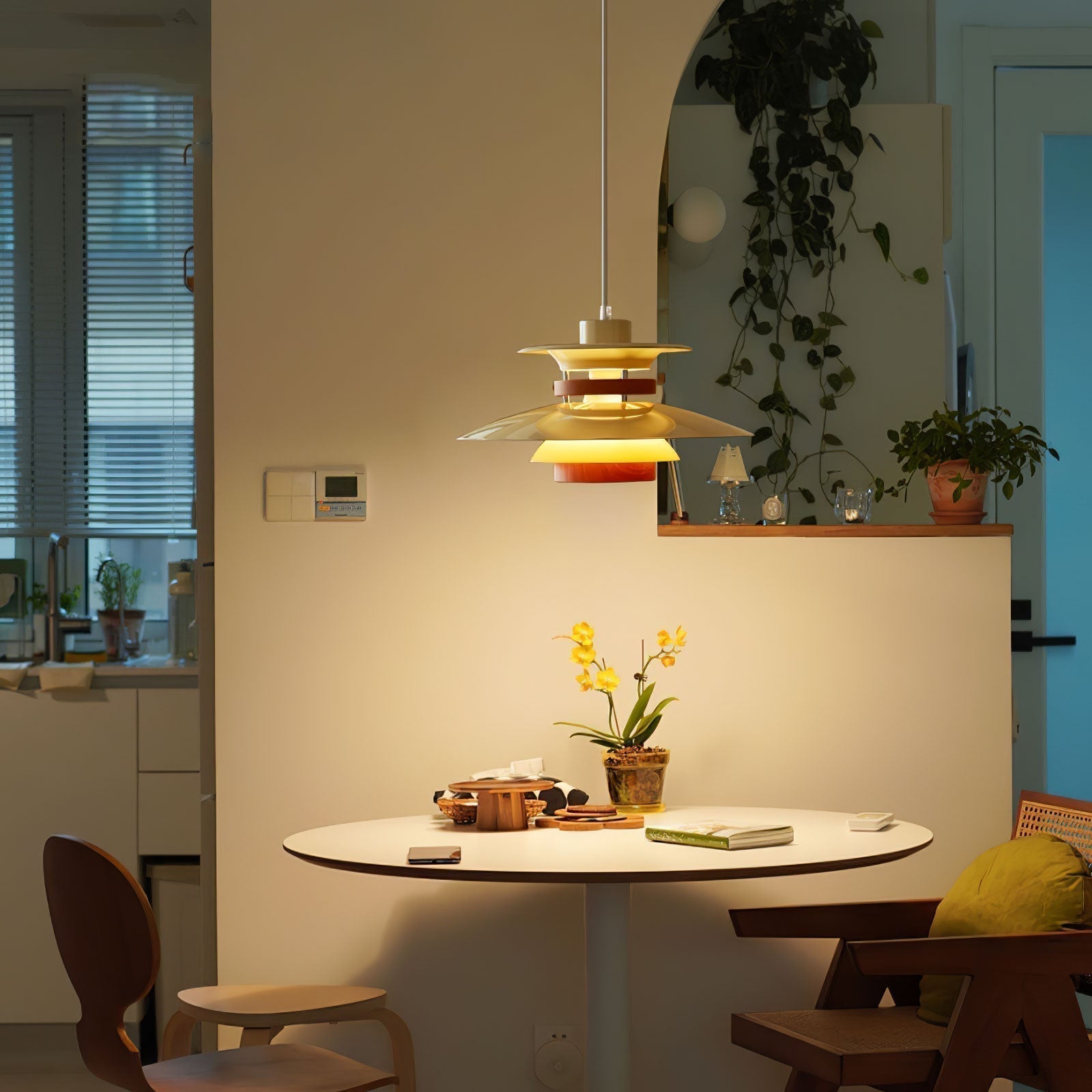 Modern Globe Pendant Light | Layered Design for Kitchen Pendant Lighting 7
