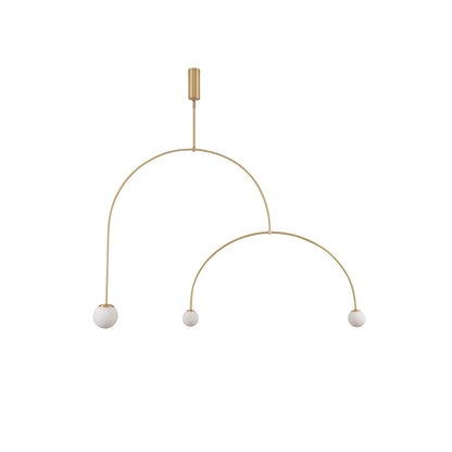 Modern Gold Chandelier | Elegant Minimalist Design with Warm LED Lighting 14