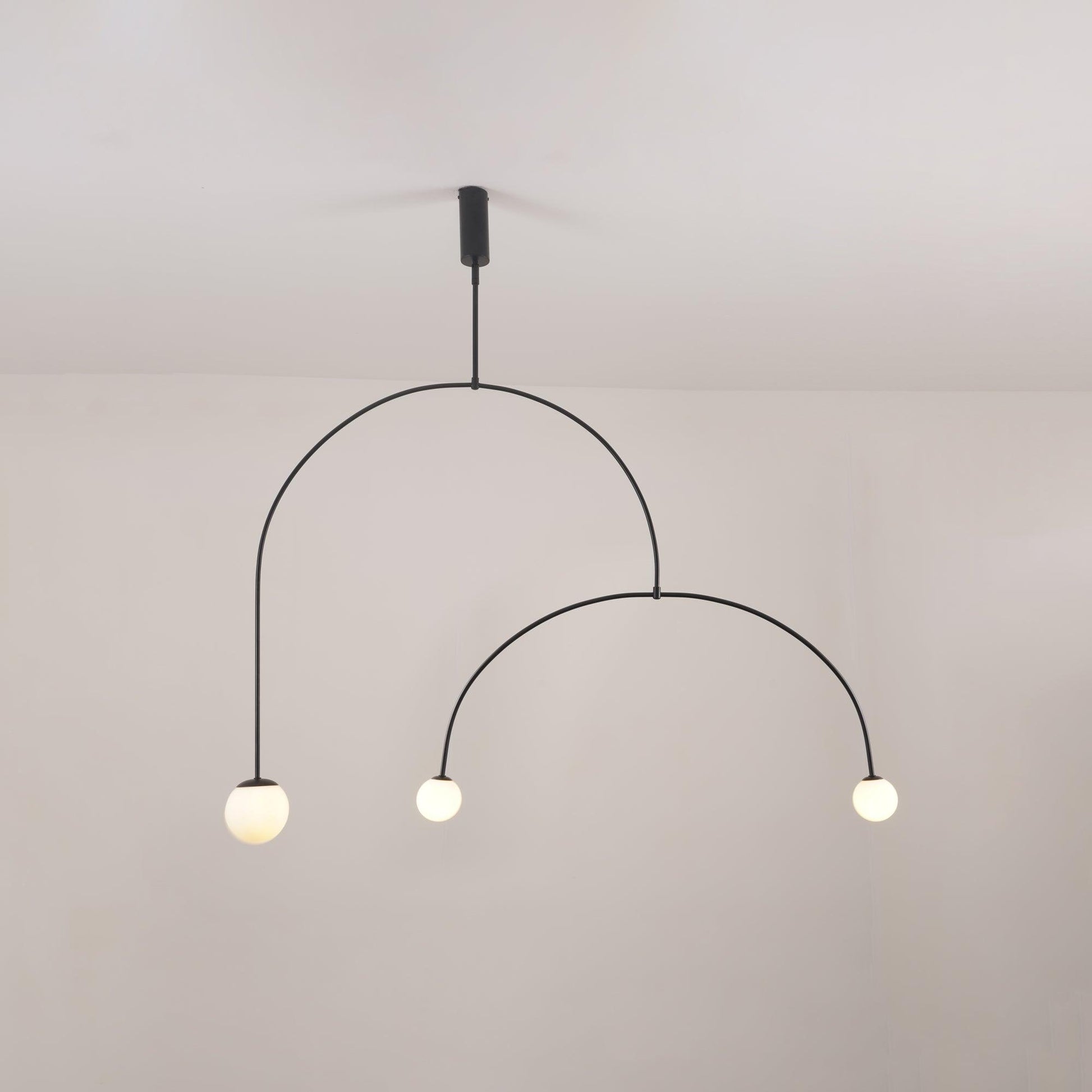 Modern Gold Chandelier | Elegant Minimalist Design with Warm LED Lighting 3