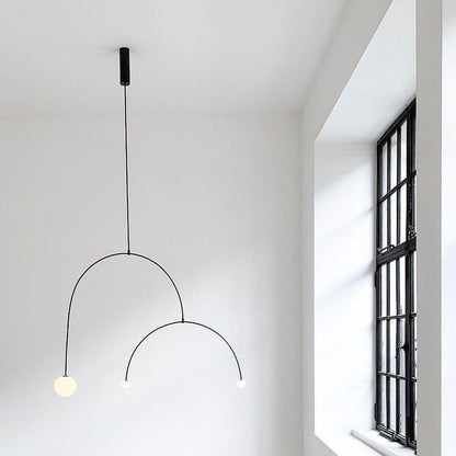 Modern Gold Chandelier | Elegant Minimalist Design with Warm LED Lighting 5