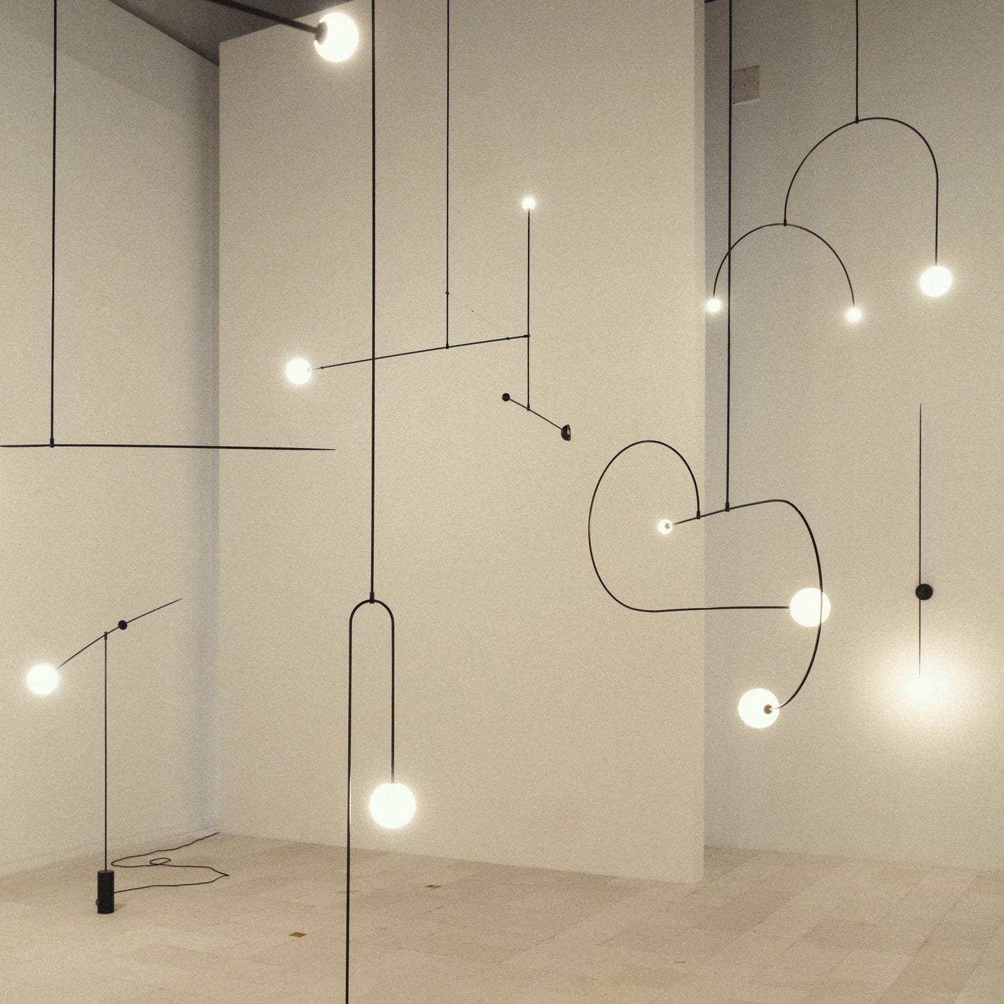 Modern Gold Chandelier | Elegant Minimalist Design with Warm LED Lighting 6