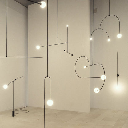 Modern Gold Chandelier | Elegant Minimalist Design with Warm LED Lighting 6