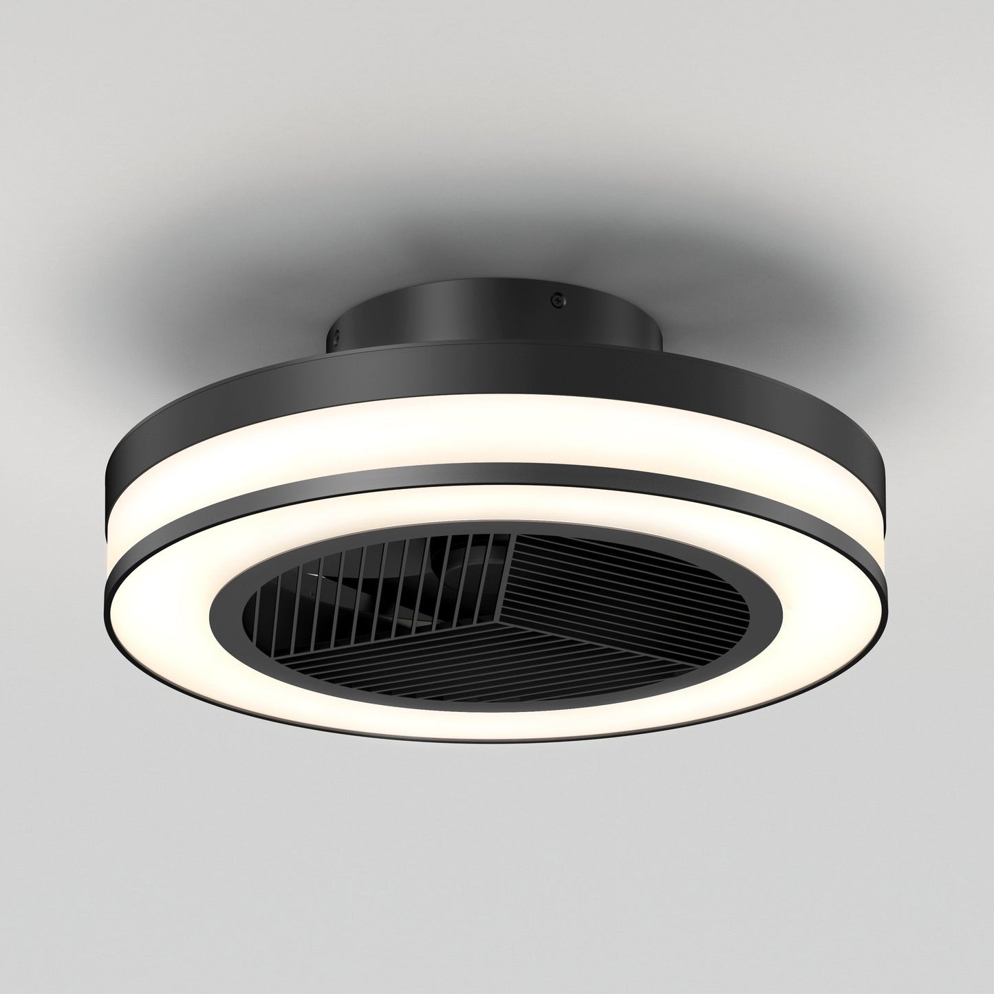 Modern LED Ceiling Fan | 19.4 in. with Remote Control & Adjustable Light 0