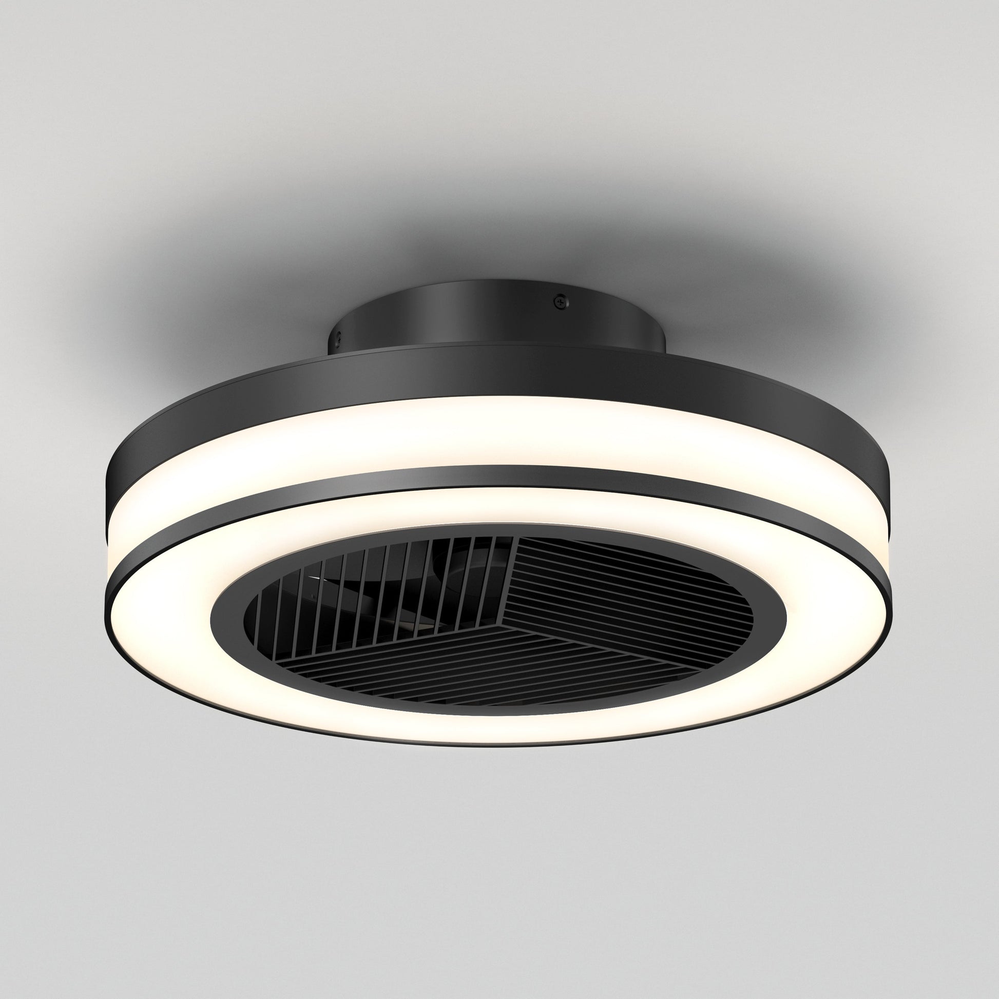 Modern LED Ceiling Fan | 19.4 in. with Remote Control & Adjustable Light 0