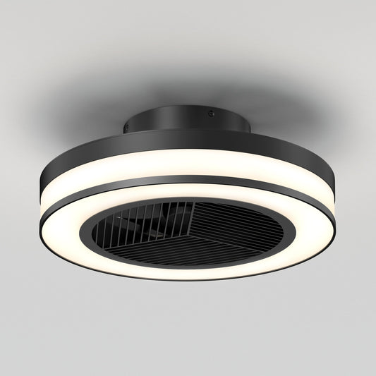 Modern LED Ceiling Fan | 19.4 in. with Remote Control & Adjustable Light 0