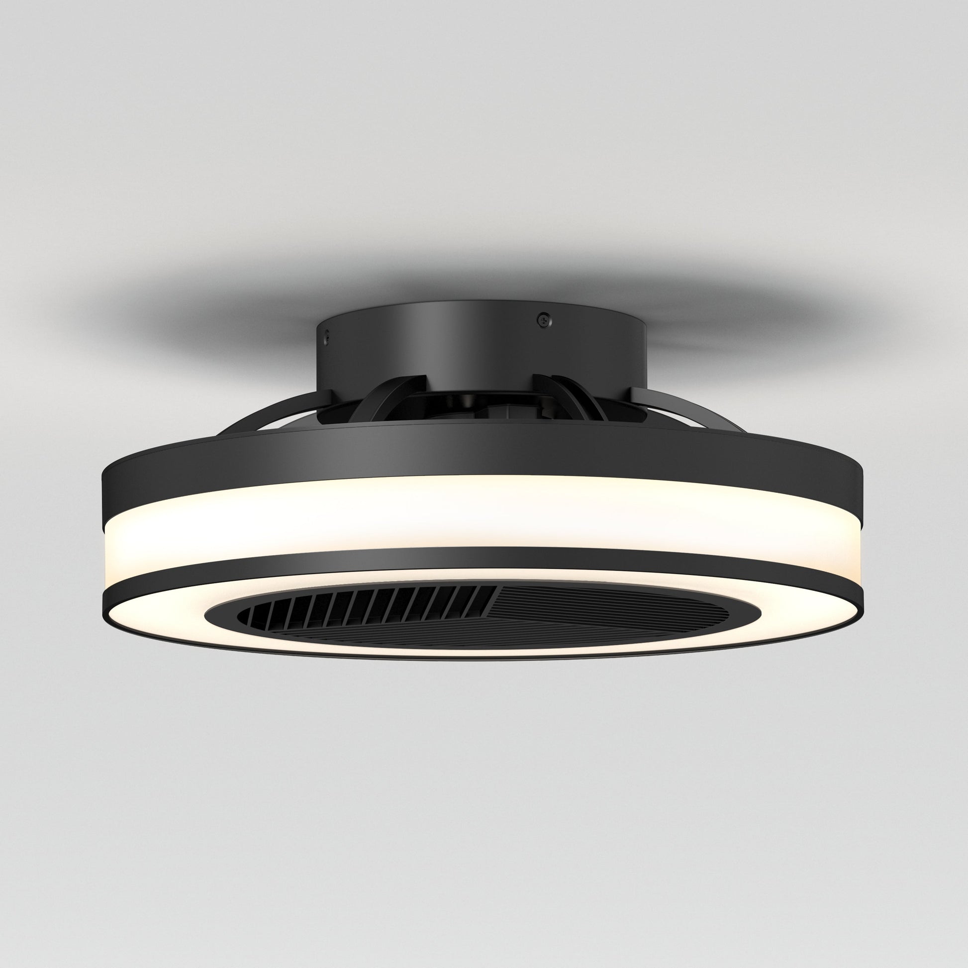Modern LED Ceiling Fan | 19.4 in. with Remote Control & Adjustable Light 2