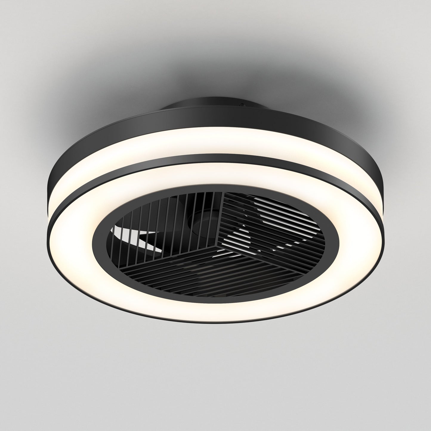 Modern LED Ceiling Fan | 19.4 in. with Remote Control & Adjustable Light 3