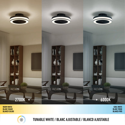 Modern LED Ceiling Fan | 19.4 in. with Remote Control & Adjustable Light 5