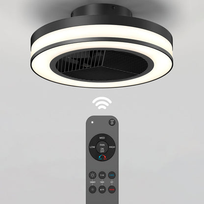 Modern LED Ceiling Fan | 19.4 in. with Remote Control & Adjustable Light 8