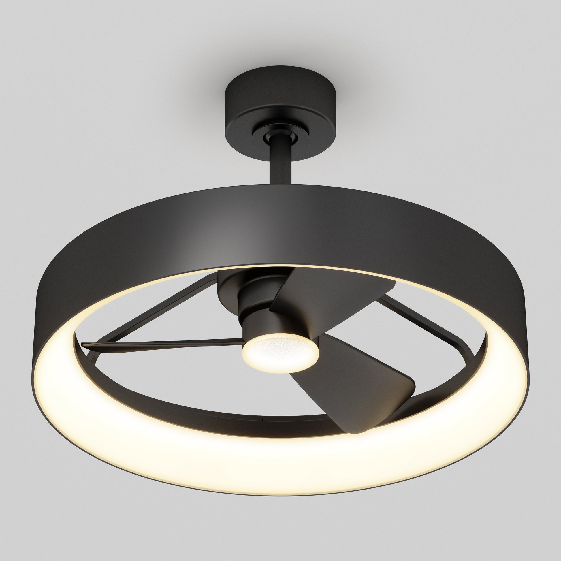 Modern LED Ceiling Fan | 23-Inch Flush Mount with Lights & Remote Control 0
