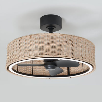 Modern LED Ceiling Fan | 24-Inch with Remote Control & 3 Speed Settings 0