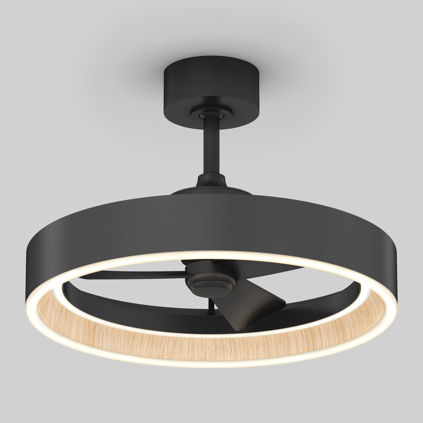 Modern LED Ceiling Fan | 24-Inch with Remote Control & 3 Speed Settings 0