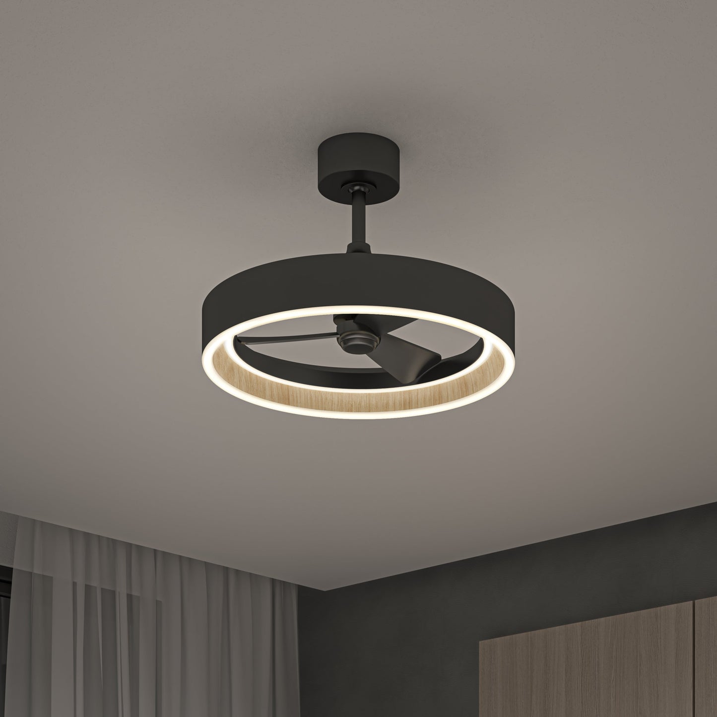Modern LED Ceiling Fan | 24-Inch with Remote Control & 3 Speed Settings 7