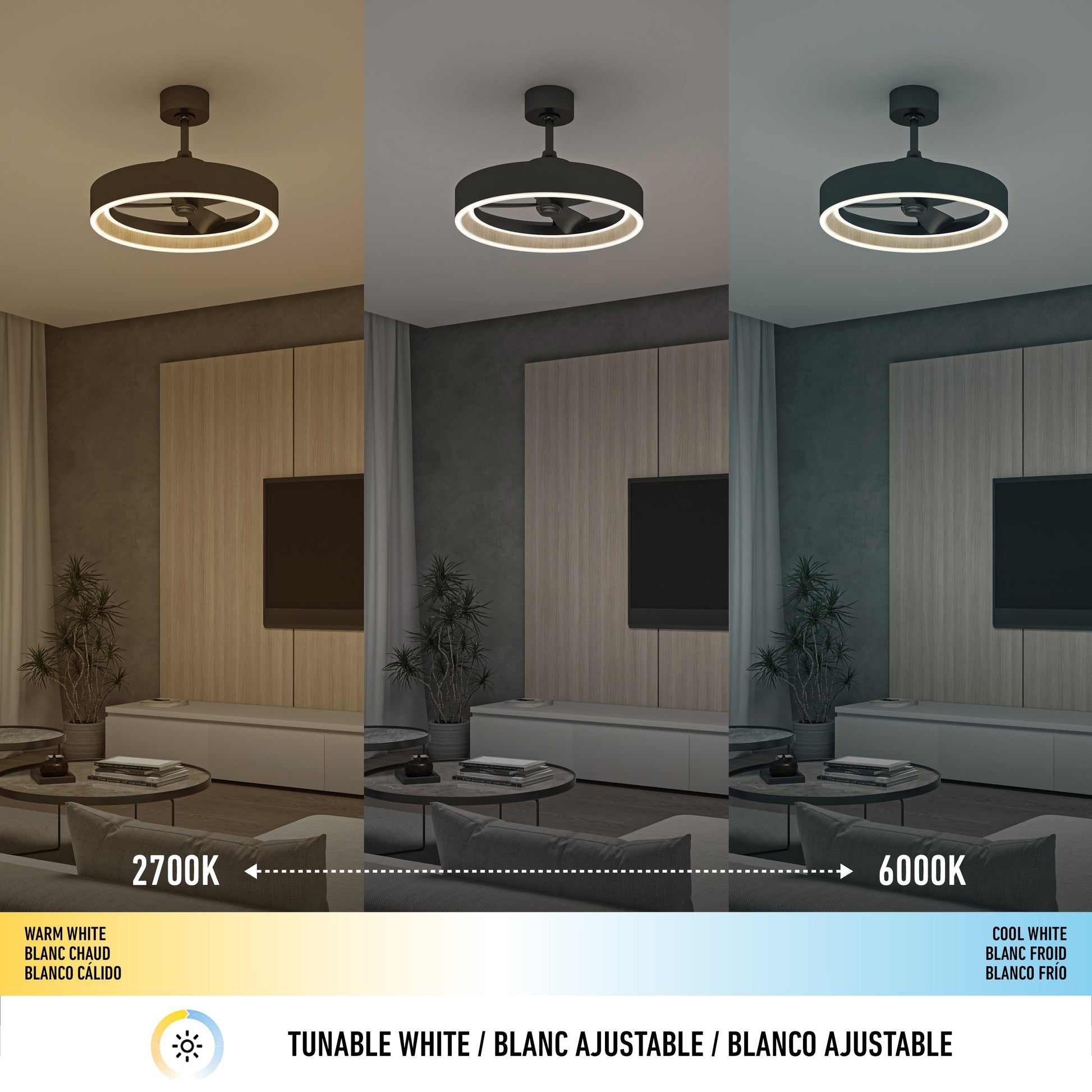 Modern LED Ceiling Fan | 24-Inch with Remote Control & 3 Speed Settings 8
