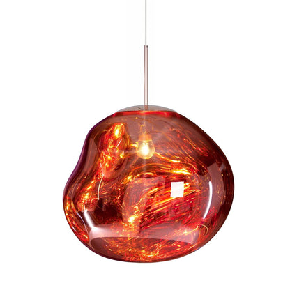 Modern Lava Pendant Lamp | Twisted Copper Design for Kitchen Lighting 0