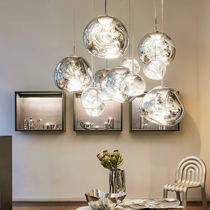 Modern Lava Pendant Lamp | Twisted Copper Design for Kitchen Lighting 4