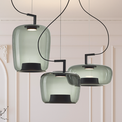 Modern Minimalist Glass Pendant Light | Elegant Iron Design 1
