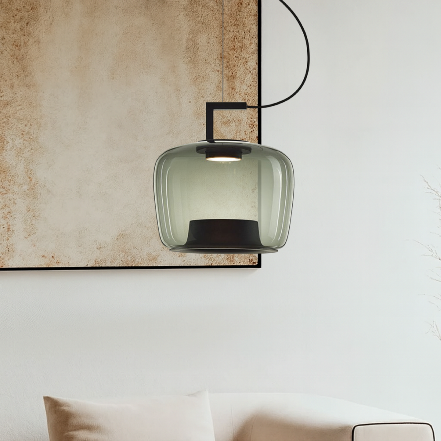 Modern Minimalist Glass Pendant Light | Elegant Iron Design 3