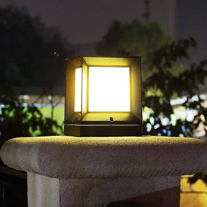 Modern Outdoor Lamp | Sleek Aluminum Cube for Garden Illumination 4