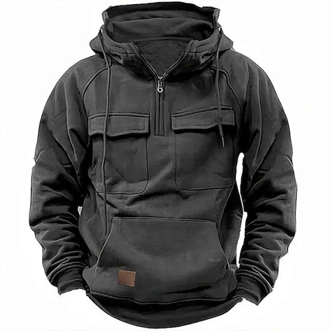 Motorcycle Hoodie | Retro Design with Loose Fit and Multiple Pockets 6