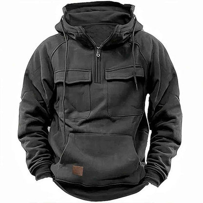 Motorcycle Hoodie | Retro Design with Loose Fit and Multiple Pockets 6