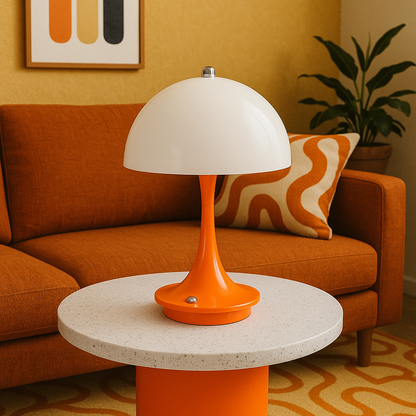 Mushroom Table Lamp | Contemporary Design with Warm LED Glow 3