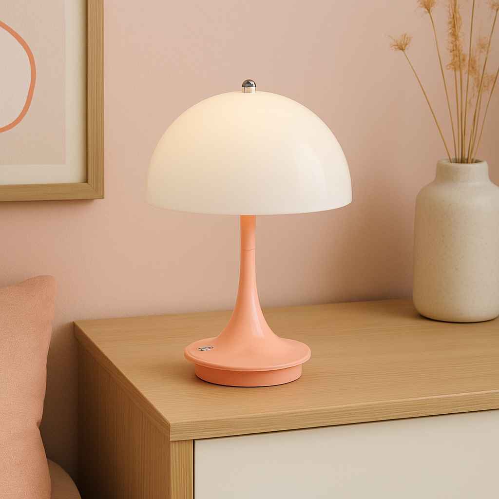 Mushroom Table Lamp | Contemporary Design with Warm LED Glow 4