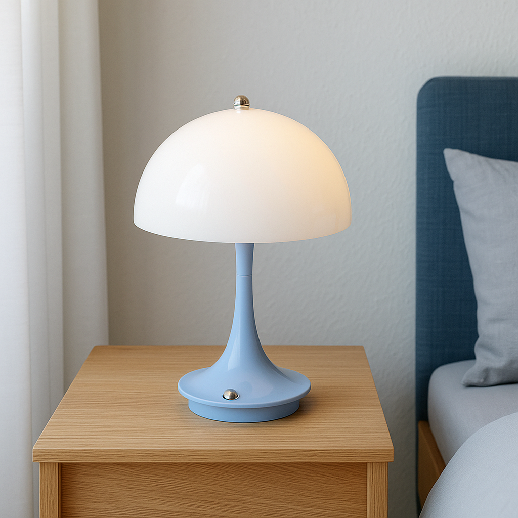 Mushroom Table Lamp | Contemporary Design with Warm LED Glow 5