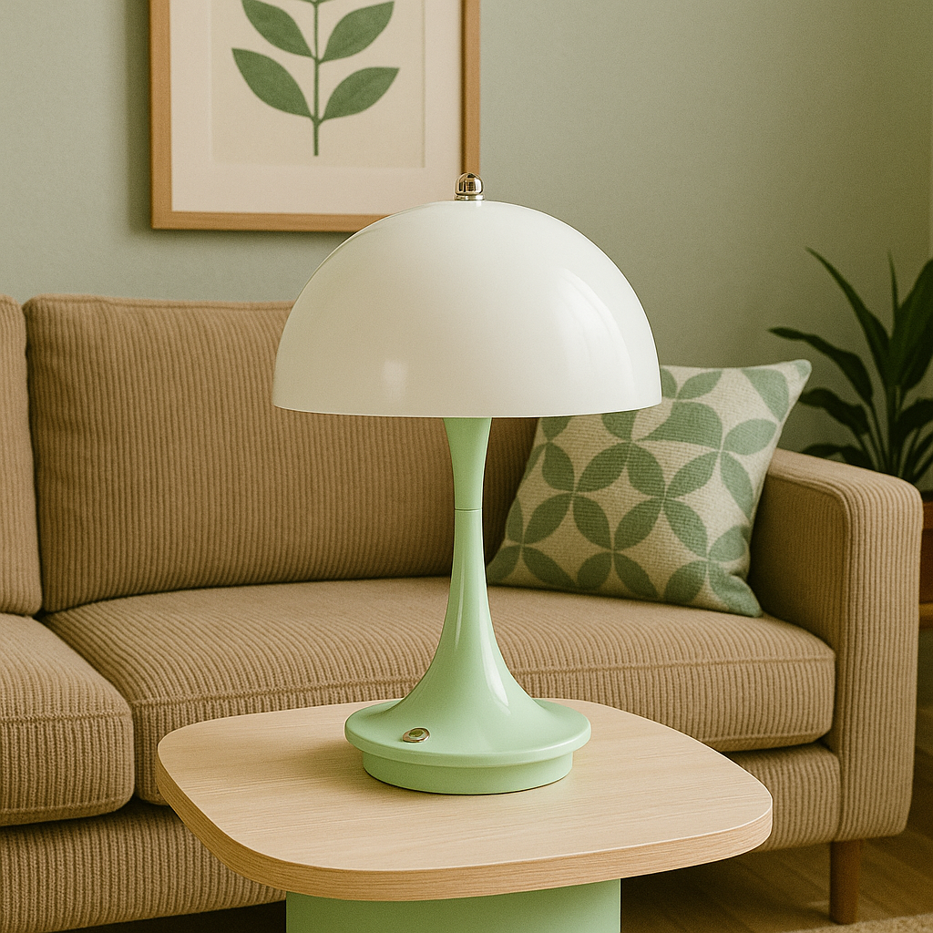 Mushroom Table Lamp | Contemporary Design with Warm LED Glow 6