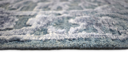 8'x10'  Modern Hand made Hand-spun wool and Handspun Bamboo Silk  Area  Rug  | The Rug Decor | TRD2021810